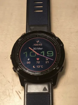Garmin Fenix 6X Sapphire Negro/Rojo