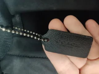 Mochila Coach Cuero Negra Original