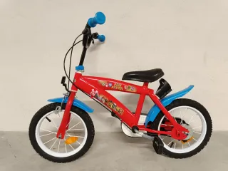Bicicleta Infantil Paw Patrol Roja y Azul
