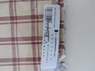 Tovaglia a quadri con 2 tovaglioli