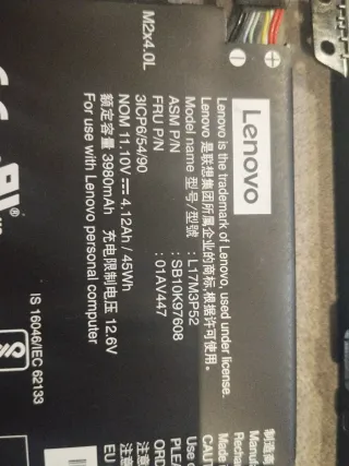 2 Baterías para portátil HP y Lenovo