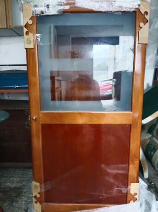 2 muebles con baldas en cerezo