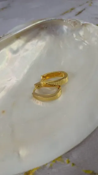 Pendientes Aro Grecia Chapado Oro