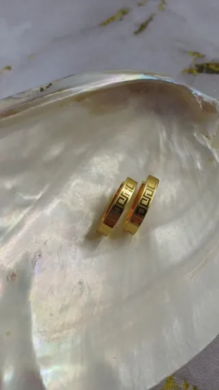 Pendientes Aro Grecia Chapado Oro