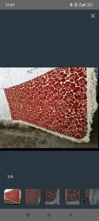 Colcha antigua de terciopelo nueva