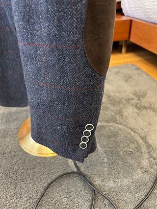 Chaqueta Enzo Romano azul tweed