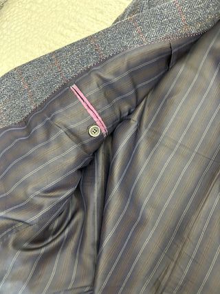 Chaqueta Enzo Romano azul tweed