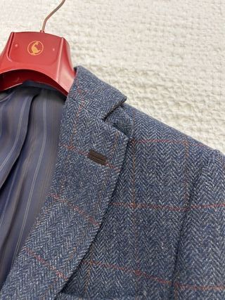 Chaqueta Enzo Romano azul tweed