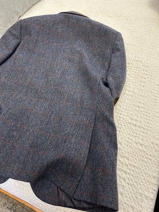 Chaqueta Enzo Romano azul tweed