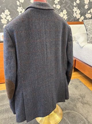 Chaqueta Enzo Romano azul tweed