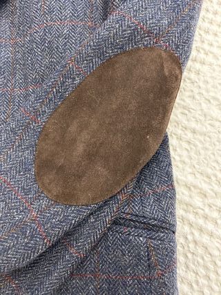 Chaqueta Enzo Romano azul tweed