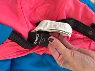 Chaqueta Roxy esquí mujer azul y rosa