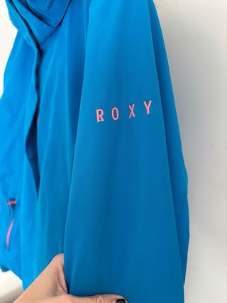 Chaqueta Roxy esquí mujer azul y rosa