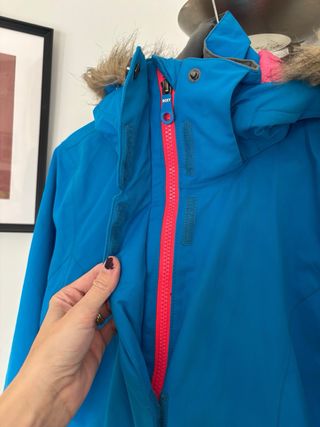 Chaqueta Roxy esquí mujer azul y rosa