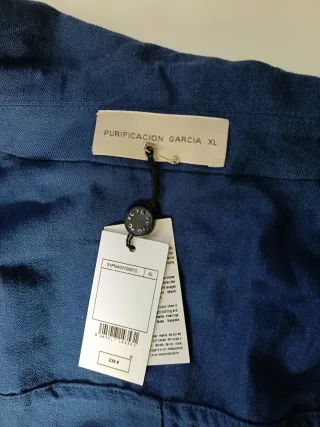 Chaqueta Sahariana Purificación García Azul Talla