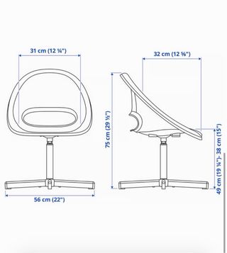 Silla infantil IKEA blanca