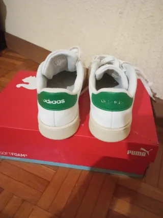Zapatillas Adidas Blancas y Verdes