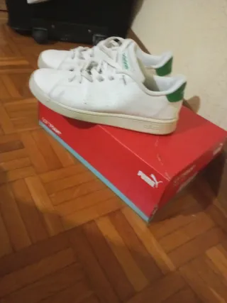 Zapatillas Adidas Blancas y Verdes