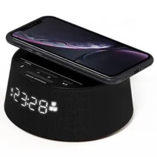 Despertador Carga Inalámbrica Negro