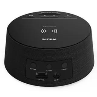 Despertador Carga Inalámbrica Negro