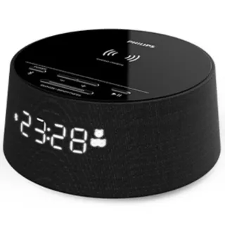 Despertador Carga Inalámbrica Negro