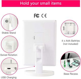 WEILY - Specchio per trucco con illuminazione LED