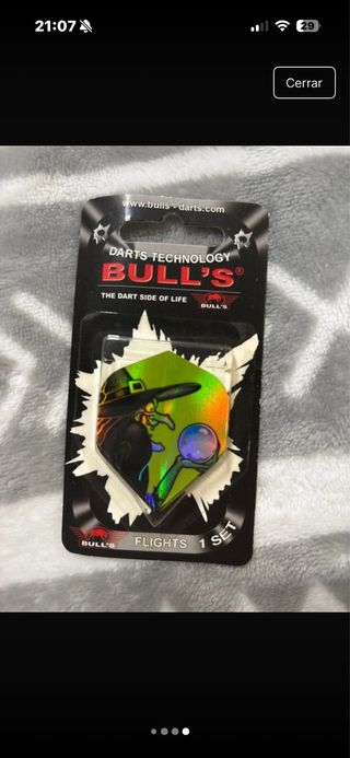 Plumas para dardos: Harrows, Bull's, Quadro