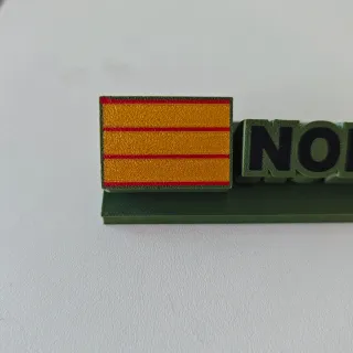 Placa Escritorio Militar