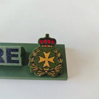 Placa Escritorio Militar