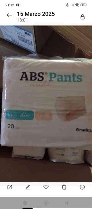 Empapadores Talla G (Grande)