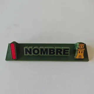 Placa militar personalizada