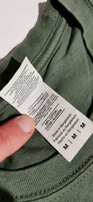 NASA Worm Logo T-Shirt Camiseta Verde talla M