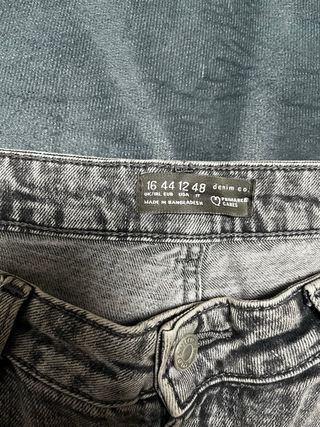 Pantalón vaquero gris mujer talla 44