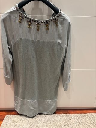 Vestido mujer gris