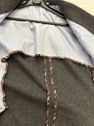 Chaqueta Massimo Dutti Caballero Gris Coderas