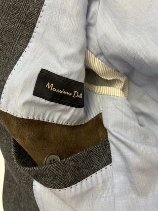 Chaqueta Massimo Dutti Caballero Gris Coderas