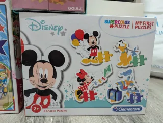 Lote Puzzles Disney Mickey Mouse y más 2/3 años