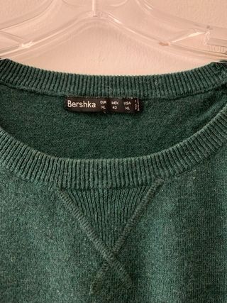 Jersey Bershka Verde Botella Talla XL