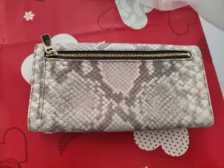 Cartera Michael Kors Piel Serpiente Dorada