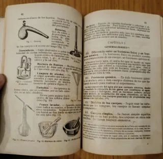 Ciencias físico naturales. Libro antiguo
