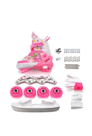 Patines en línea 4 en 1 LED Talla XS/M