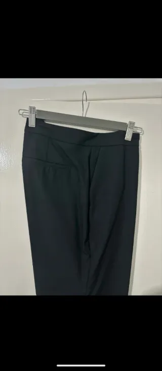 Traje Zara Chaqueta y Pantalón Negro Talla M