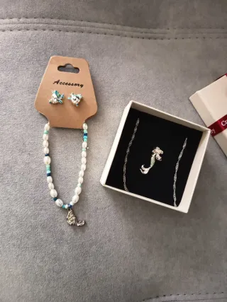Conjunto Bisutería Sirenita Nuevo