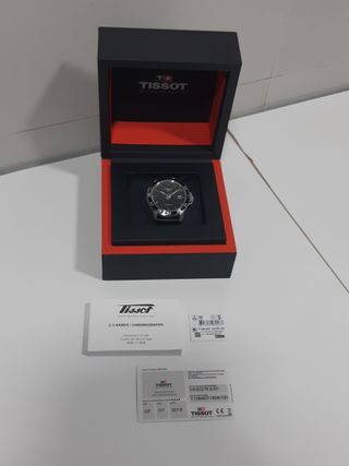 Reloj Tissot Automático Negro y Plateado