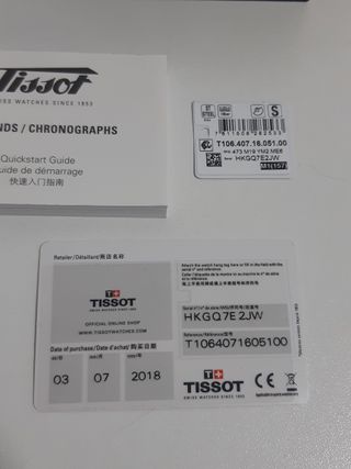 Reloj Tissot Automático Negro y Plateado