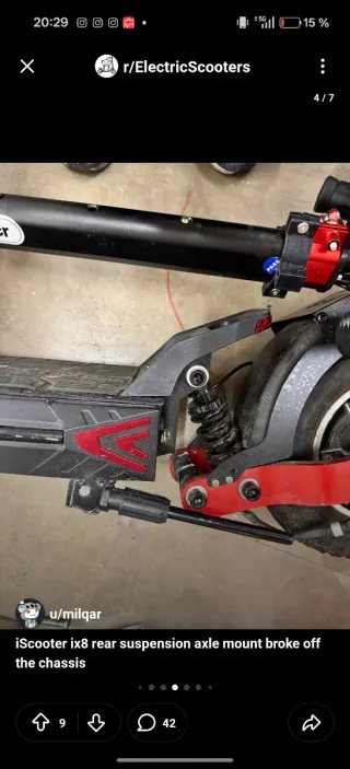 Piezas patinete eléctrico