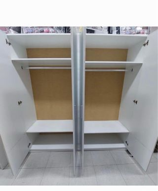 Armario 4 puertas madera blanco