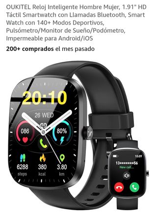 OUKITEL Smartwatch 1.91 HD Bluetooth