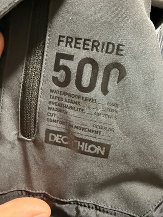 Chaqueta esquí Wedze gris talla L