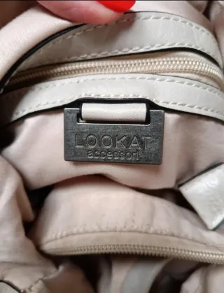 Borsa Lookat bianca traforata e intrecciata